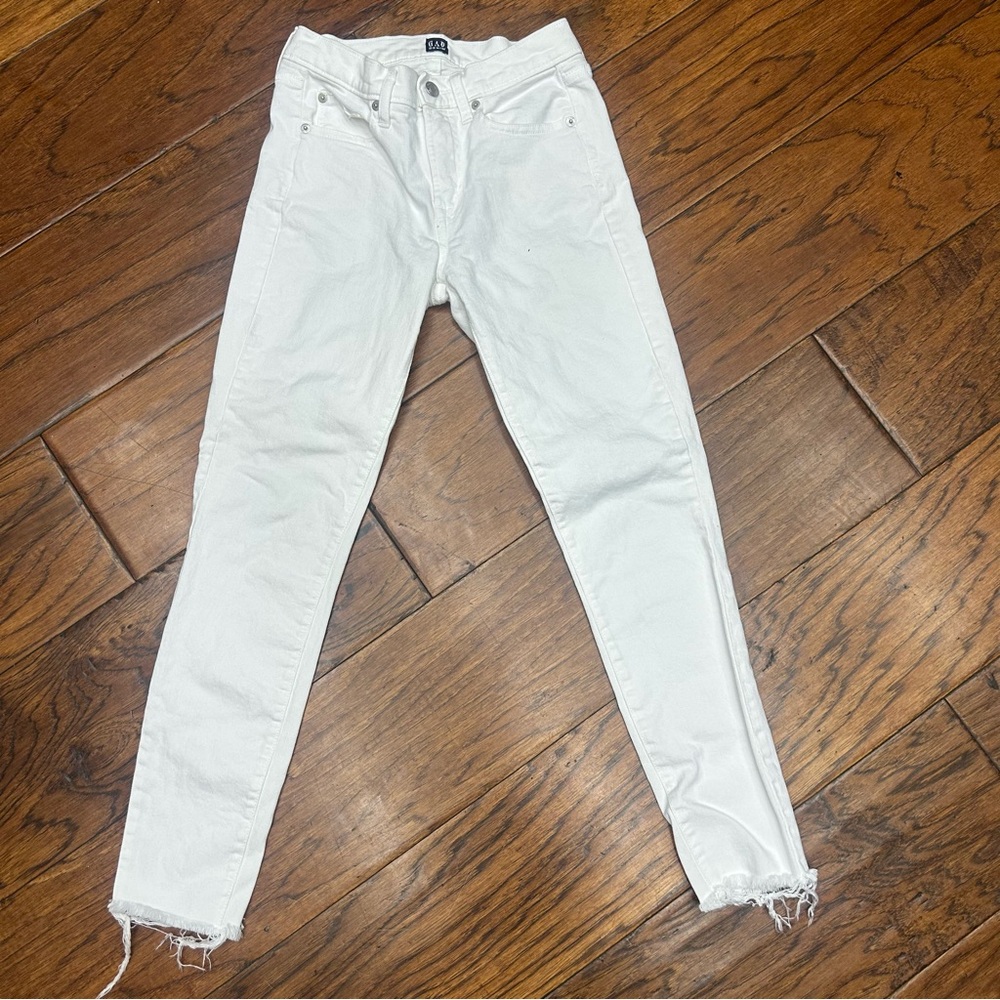 GAP Women's‎ White true Skinny Jeans